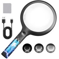 Lupa Nueyio 30X Charge Magnifier com luz de 11 cm