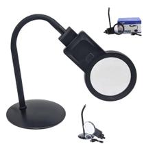 Lupa Para Estética Manicure Com 10 Leds USB ou Pilhas