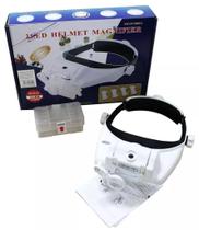 Lupa Profissional Mg81000G Vuemax Com Pala E 3 Leds 5 Lentes