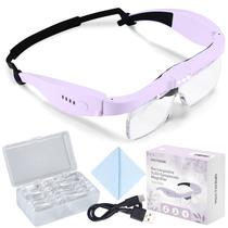 Lupa Recarregável YOCTOSUN com 5 Lentes e Luz LED Lupa Recarregável YOCTOSUN com 5 Lentes e Luz LED