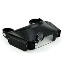 Lupa Suporte De Cabeça Com 3 Lentes Aumento LED Profissional Pala Western