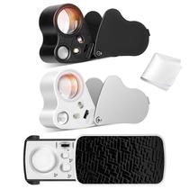 Lupa VIVOSUN, pacote com 3 LED UV, 30X/60X/90X, dobrável Lupa VIVOSUN, pacote com 3 LED UV, 30X/60X/90X, dobrável