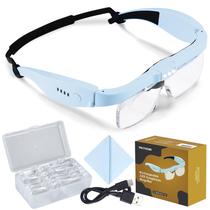 Lupas YOCTOSUN com 3 luzes LED e 5 lentes Lupas YOCTOSUN com 3 luzes LED e 5 lentes