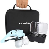 Lupas YOCTOSUN com 4 luzes LED e 5 lentes