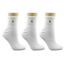 Lupo - Kit com 3 Pares de Meias - Masculinas - Cano Médio - Branco - Algodão
