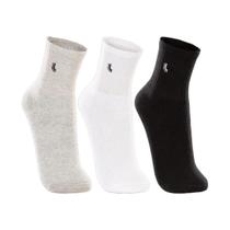 Lupo Meia 3248 Kit 3 Pares Algodão Cano Médio