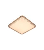 Luste Plafon Sobepor Acrílico Orion Efeito Estrelado 24W 40x40: Luz Quente 3000K