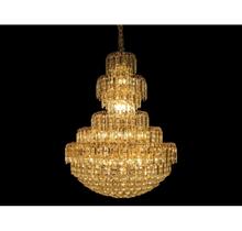 Lustre 110cm Moderno Ambâr Sofisticado Cristais Formosa