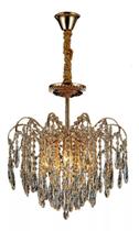 Lustre 2em1 Pendente E Sobrepor Cristal Legitimo Moderno E14