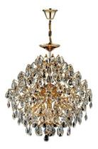 Lustre 2em1 Pendente E Sobrepor Cristal Pinho 8x E14 Moderno