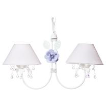 Lustre 2L Primavera Lilás 2 Flores G Lilás Quarto Bebê Infantil Menina