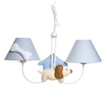 Lustre 2L Simples Com Cachorro, Casinha E Ossinho Infantil Lustre 2L Simples Com Cachorro, Casinha E Ossinho Infantil