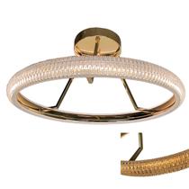 Lustre 3 em 1 Anel Cristal Arco Led Luminaria Pendente Infinito Perfil Sala de Jantar Quarto Recepçao Iluminaçao Residencial Comercial Moderno Ambient