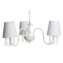 Lustre 3L Cristais Quarto Bebê Infantil Menina Menino