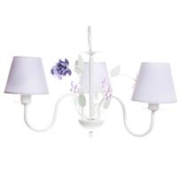 Lustre 3L Floral Lilás Quarto Bebê Infantil Menina Lustre 3L Floral Lilás Quarto Bebê Infantil Menina