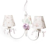 Lustre 3L Primavera Rosa 2 Flores G Quarto Bebê Infantil