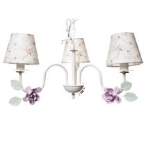 Lustre 3L Simples 3 Flores G Rosa Quarto Bebê Infantil Menina Lustre 3L Simples 3 Flores G Rosa Quarto Bebê Infantil Menina