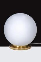 Lustre Abajur Bola Vidro Fosco Globo 20cm Dourado Gold 246