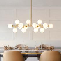 Lustre ALIYIQI Sputnik 16 Lâmpadas Latão Dourado Vidro Branco Lustre ALIYIQI Sputnik 16 Lâmpadas Latão Dourado Vidro Branco