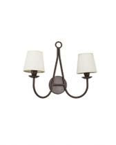 Lustre Arandela Anchor Dupla Cúpula Cone Marrom Corten 716 Lustre Arandela Anchor Dupla Cúpula Cone Marrom Corten 716