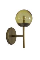 Lustre Arandela Bola 12cm Globo Âmbar Dourado 121
