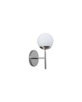 Lustre Arandela Bola 12cm Globo Branco Cromado 121