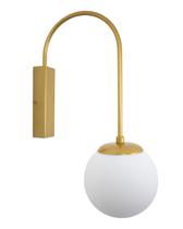 Lustre Arandela Bola 12cm Globo Dourado Fosco 276