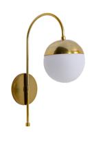 Lustre Arandela Bola Globo 15cm Dourado 221