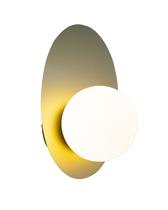 Lustre Arandela Canoa Bola Globo Dourado 146