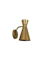 Lustre Arandela Cone Funil Industrial Cúpula Metal Dourado 798