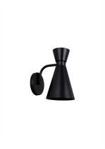 Lustre Arandela Cone Funil Industrial Cúpula Metal Preto 798