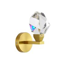 Lustre Arandela Cristal Lapidado Pedra Gold 5W Led 3200K