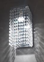 Lustre arandela de cristal legítimo vai montado, led inclusa