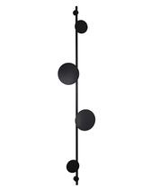 Lustre Arandela Disco Eclipse Luz Indireta Preto 160cm 661