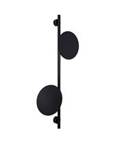 Lustre Arandela Disco Eclipse Luz Indireta Preto 75cm 660