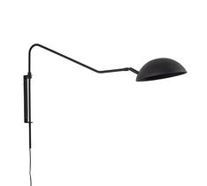 Lustre Arandela Dome Articulada Industrial 70cm Preto 317