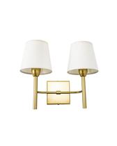 Lustre Arandela Dupla Cúpula Cone Dourado Fosco 260 Lustre Arandela Dupla Cúpula Cone Dourado Fosco 260