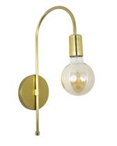 Lustre Arandela Industrial Retro 01 Lâmpada Dourado 270