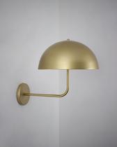 Lustre Arandela Meia Bola Dourada 296