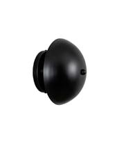 Lustre Arandela Meia Bola Eclipse Luz Indireta Redondo Preto 199