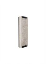 Lustre Arandela Retângular Mármore Pedra Ônix Branco Preto Led 3000k 40cm 786 Lustre Arandela Retângular Mármore Pedra Ônix Branco Preto Led 3000k 40cm 786