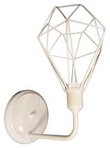 Lustre Arandela Retrô Aramado Diamante Branco Lustre Arandela Retrô Aramado Diamante Branco