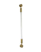 Lustre Arandela Slim Tubular T8 60cm Dourado Fosco 187