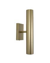 Lustre Arandela Tubo Tubular Dourado Fosco 258