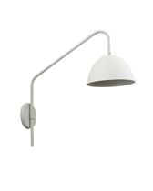 Lustre Arandela Versa Cúpula Cone Retro Articulada Branco Off White Ligação Direta 711