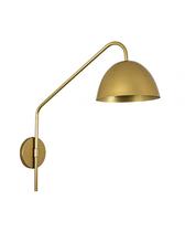 Lustre Arandela Versa Cúpula Cone Retro Articulada Dourada Ligação Direta 647