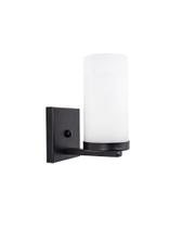 Lustre Arandela Vidro Branco Fosco Preto 100