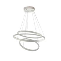 Lustre Arcos Pendente Ring 3 Aros Led 105W 3000K - Branco