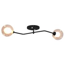 Lustre Aro Sputnik Preto Jabuticaba Harmony Ambar Sala Quart