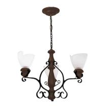Lustre Artis Envelhecido 3 Lâmpadas 7033E - Luminárias Müller